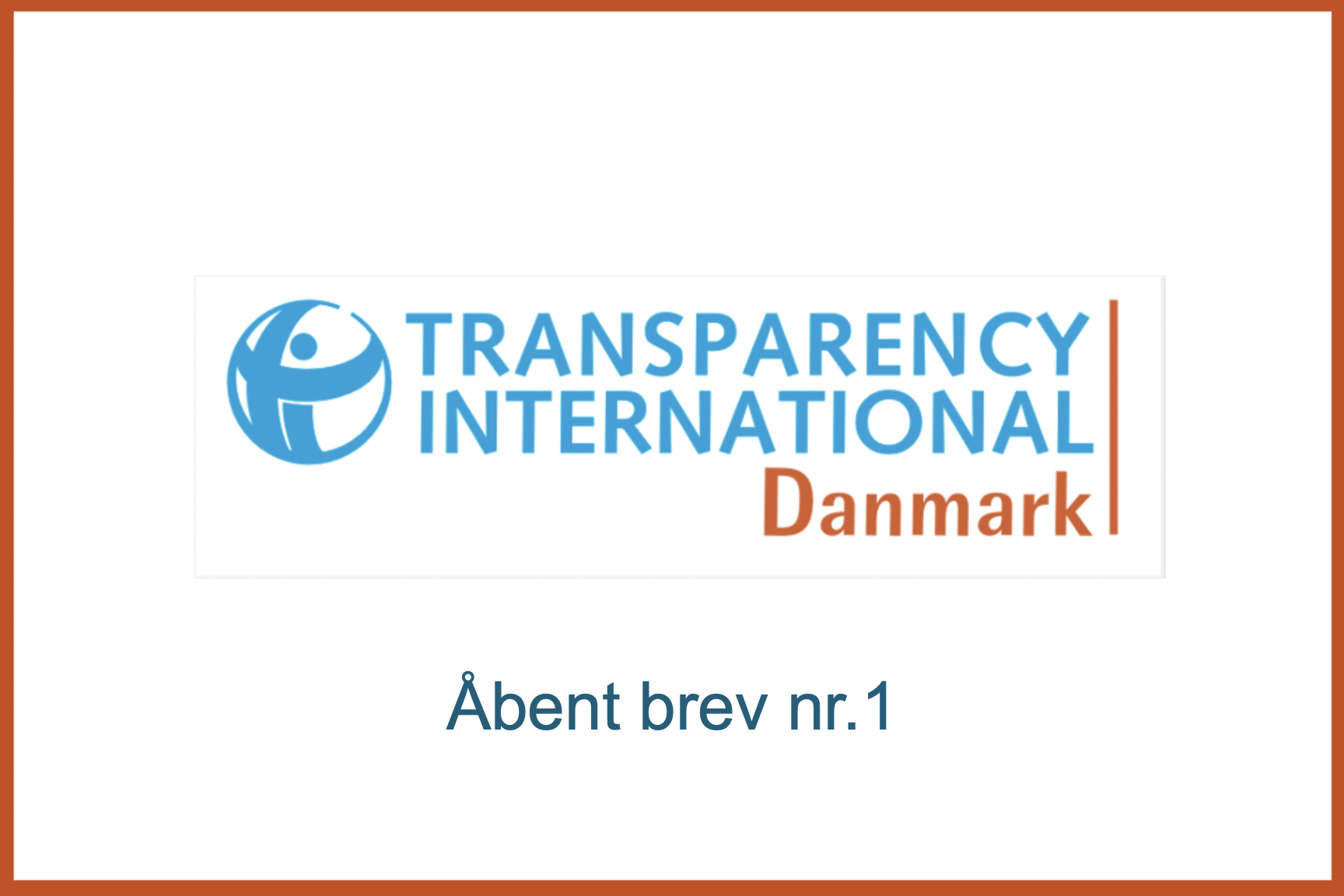 Transparency International brev 1